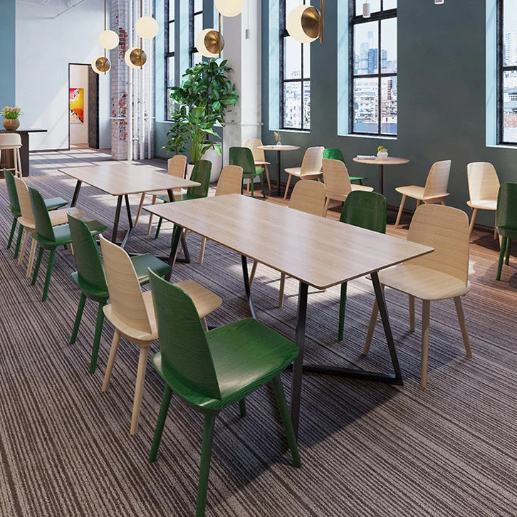 Sedia laterale da pranzo legno stile scandinavo Sedia laterale multicolore per sala da pranzo Clearhalo