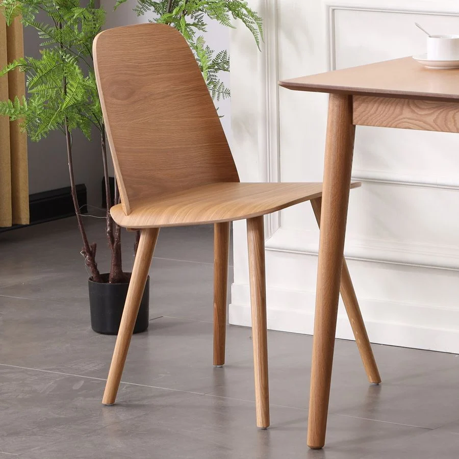 Sedia laterale da pranzo legno stile scandinavo Sedia laterale multicolore per sala da pranzo Clearhalo