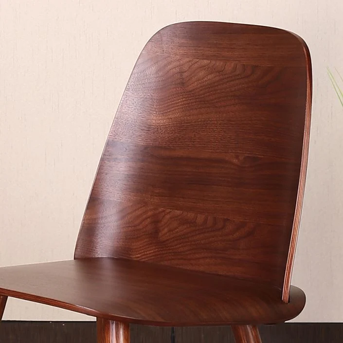 Sedia laterale da pranzo legno stile scandinavo Sedia laterale multicolore per sala da pranzo Clearhalo