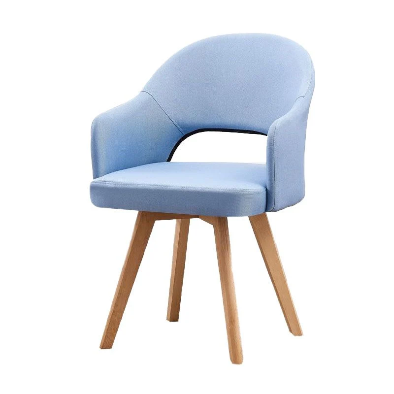 Sedia laterale da pranzo moderna con schienale aperto Sedia laterale tessuto per la casa Clearhalo