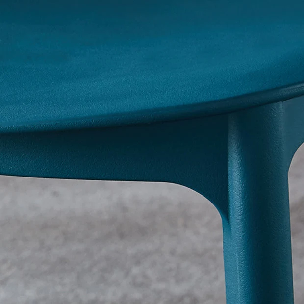 Sedia laterale da pranzo moderna plastica con finitura opaca Sedia laterale da pranzo con schienale aperto Clearhalo