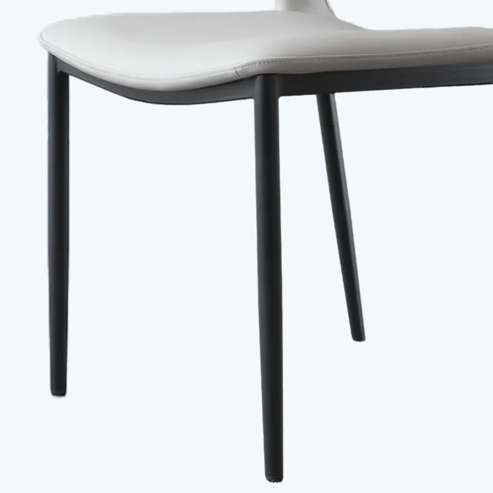 Sedia laterale da pranzo per cucina industriale Sedia laterale metallo con schienale aperto Clearhalo
