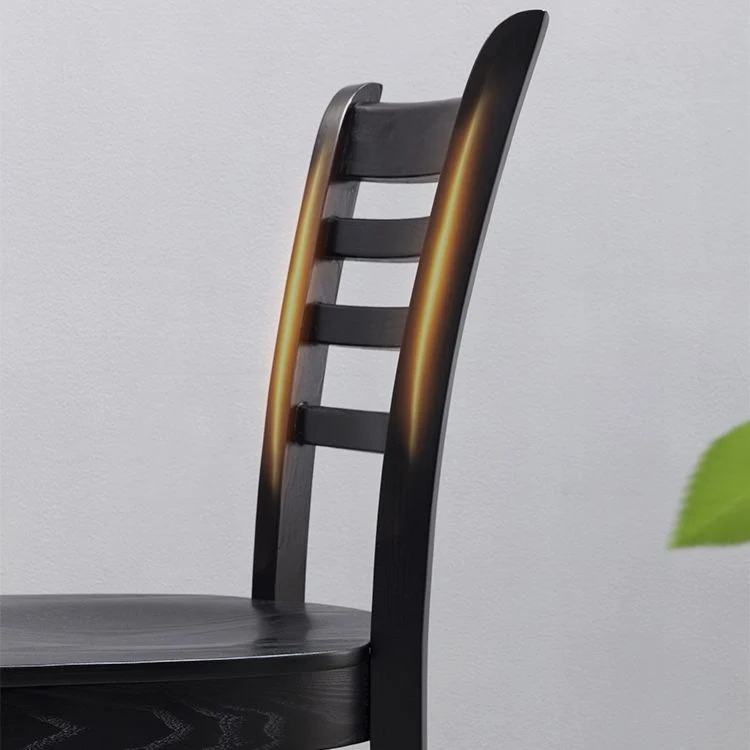 Sedia laterale da pranzo tradizionale legno Sedia con schienale largo 16,5'' per uso domestico Clearhalo