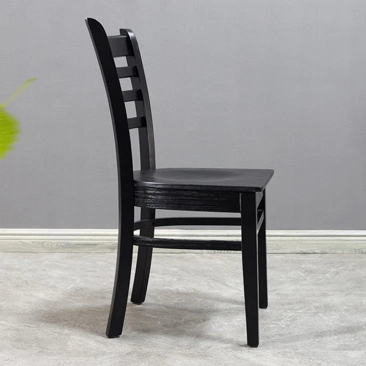 Sedia laterale da pranzo tradizionale legno Sedia con schienale largo 16,5'' per uso domestico Clearhalo