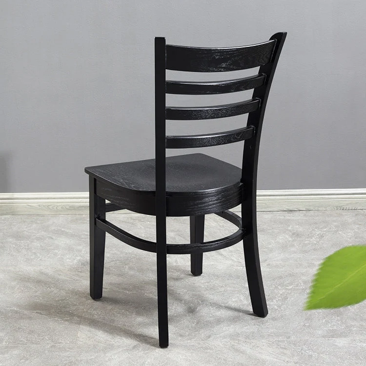 Sedia laterale da pranzo tradizionale legno Sedia con schienale largo 16,5'' per uso domestico Clearhalo
