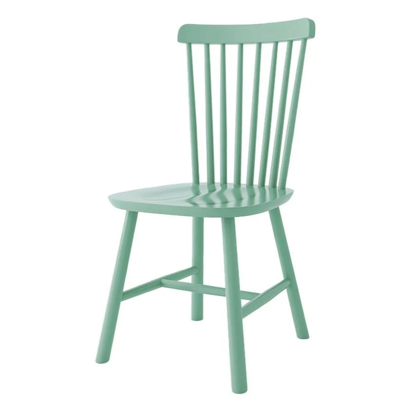 Sedia laterale scandinava per interni Sedia da sala da pranzo con schienale Windsor imbottito legno (set di 2) Clearhalo