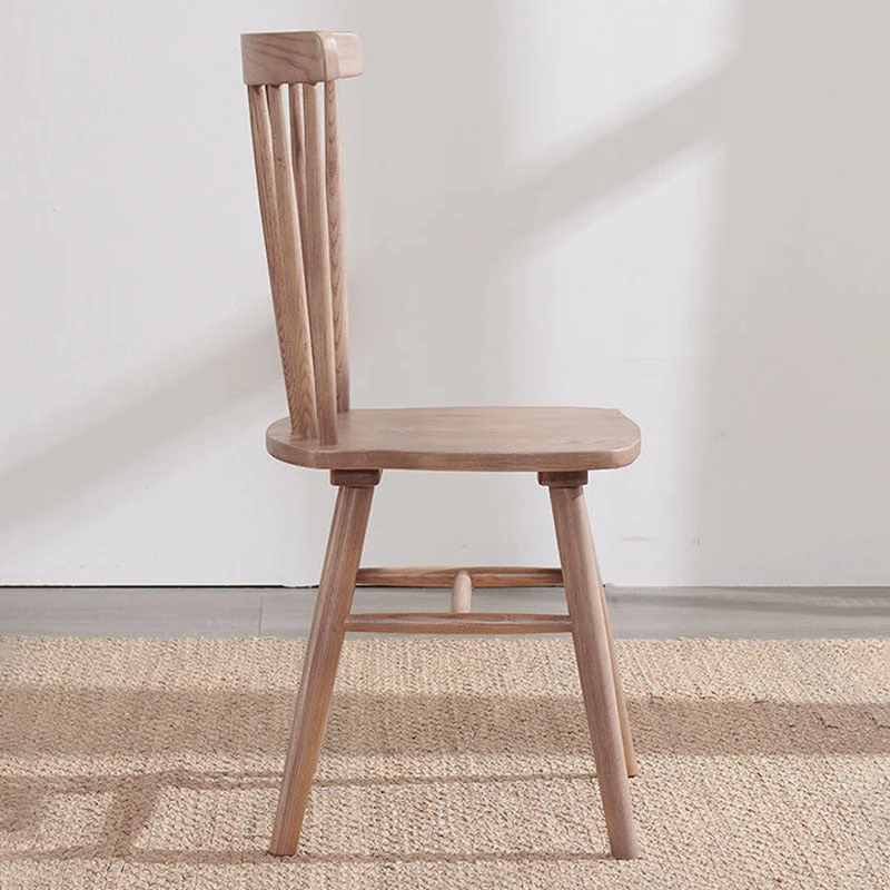 Sedia laterale scandinava senza braccioli Sedia da pranzo legno per la casa Clearhalo