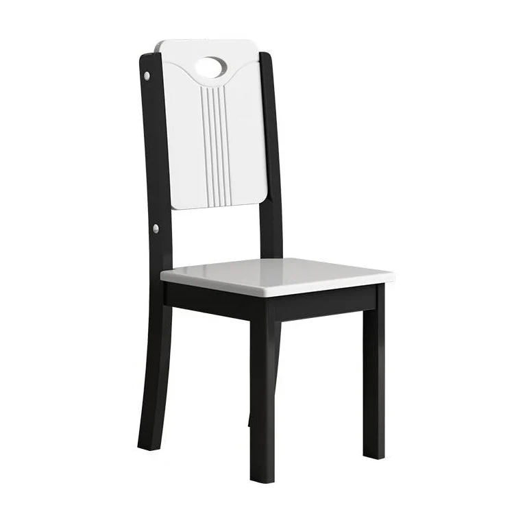 Sedia laterale stile contemporaneo per uso domestico, sedie da pranzo senza braccioli Clearhalo
