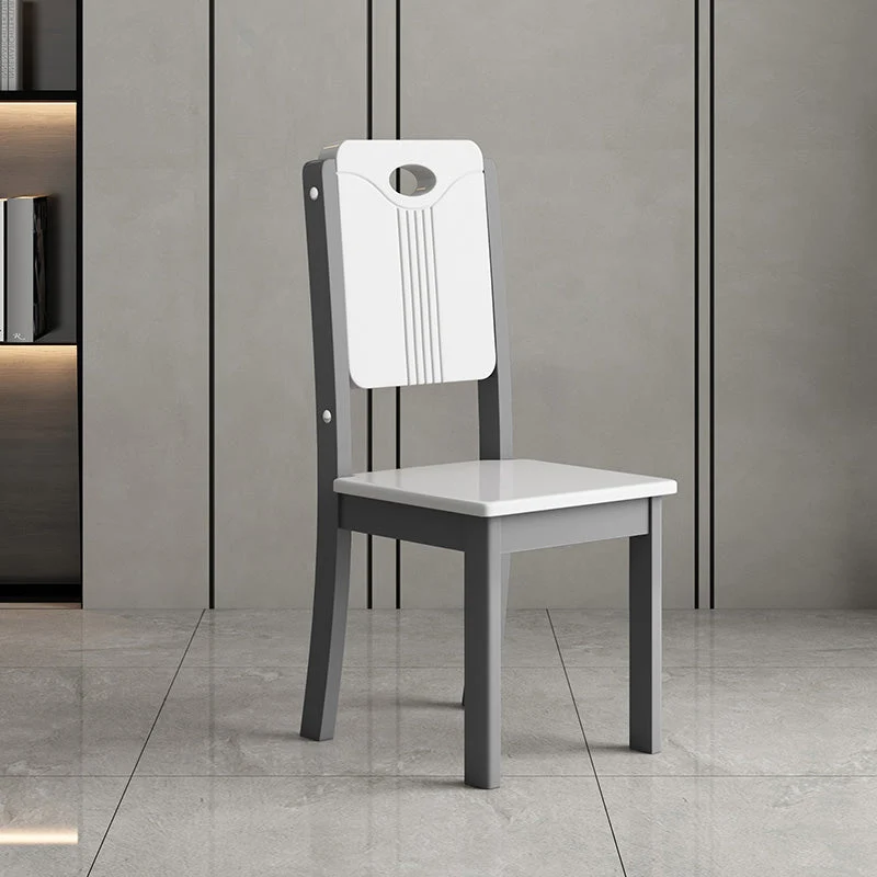 Sedia laterale stile contemporaneo per uso domestico, sedie da pranzo senza braccioli Clearhalo