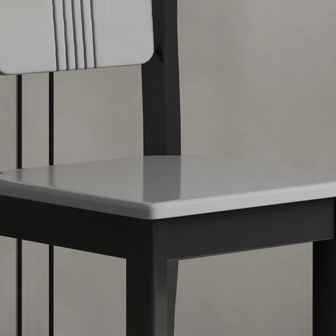 Sedia laterale stile contemporaneo per uso domestico, sedie da pranzo senza braccioli Clearhalo