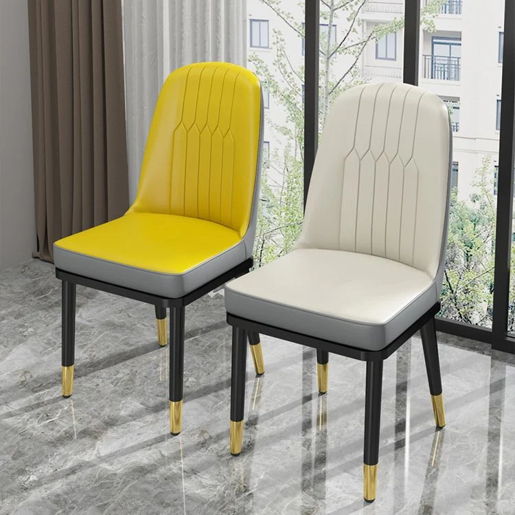 Sedia laterale stile glamour Parsons sedia laterale senza braccioli per cucina Clearhalo