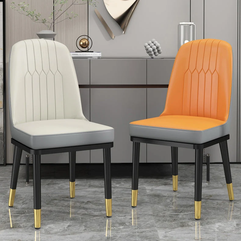 Sedia laterale stile glamour Parsons sedia laterale senza braccioli per cucina Clearhalo