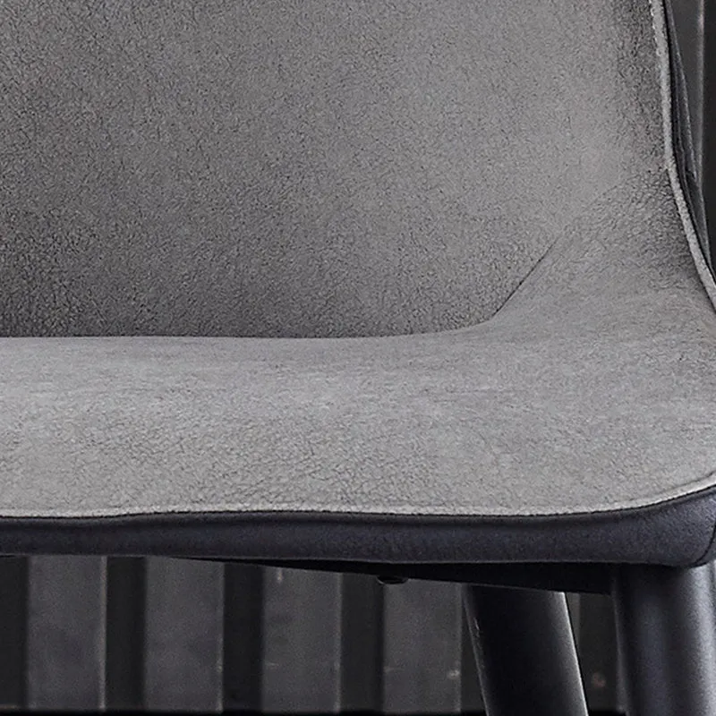 Sedia laterale Wingback Sedia da pranzo da cucina moderna ecopelle Clearhalo