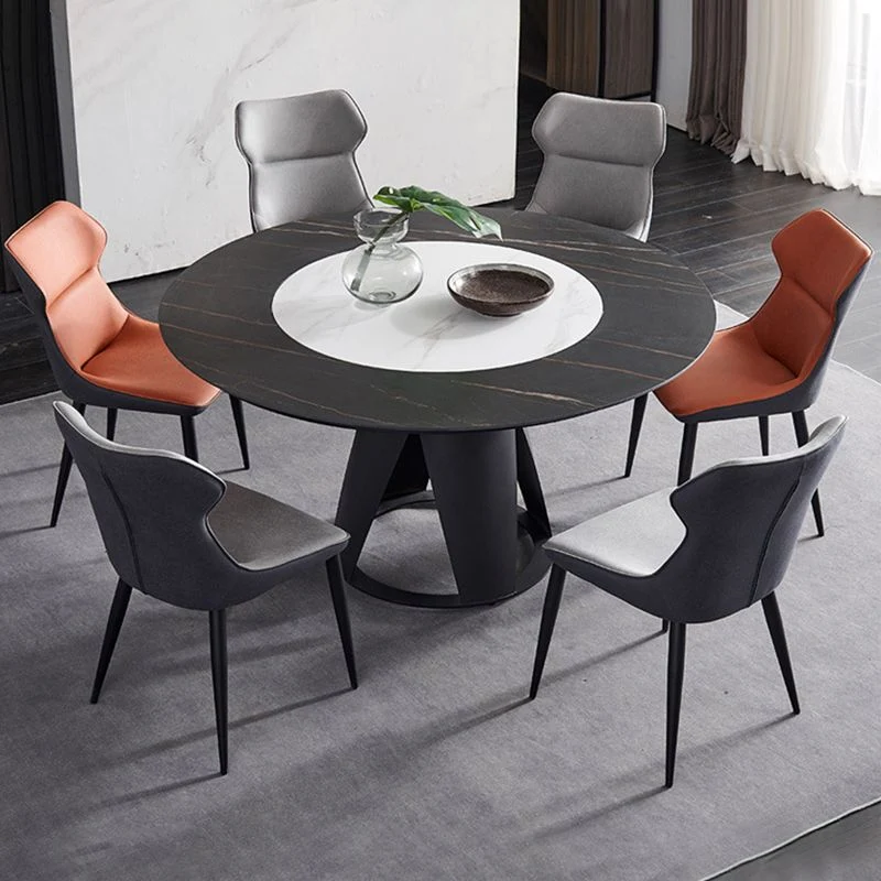 Sedia laterale Wingback Sedia da pranzo da cucina moderna ecopelle Clearhalo