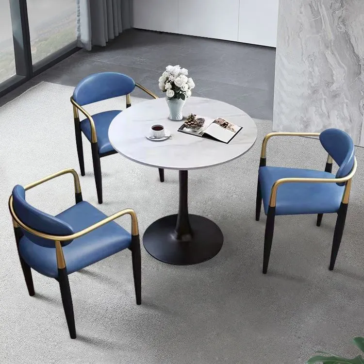 Sedia da lavoro con braccioli ecopelle Sedia da lavoro imbottita stile moderno Clearhalo