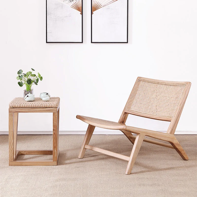 Sedia legno senza braccioli Sedia con accento pantofola Sedia con schienale stretto per soggiorno Clearhalo