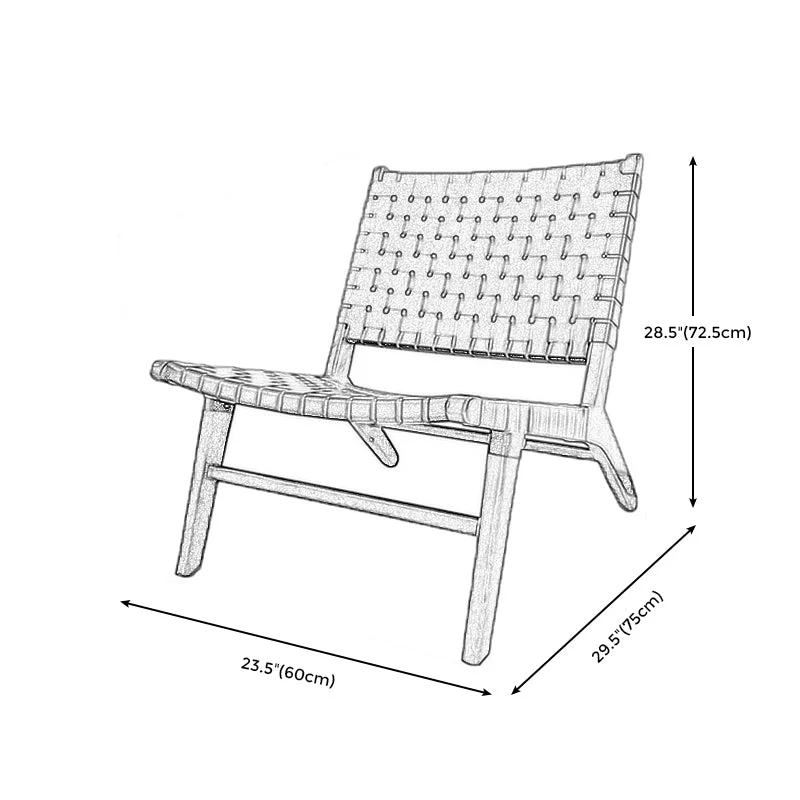 Sedia legno senza braccioli Sedia con accento pantofola Sedia con schienale stretto per soggiorno Clearhalo
