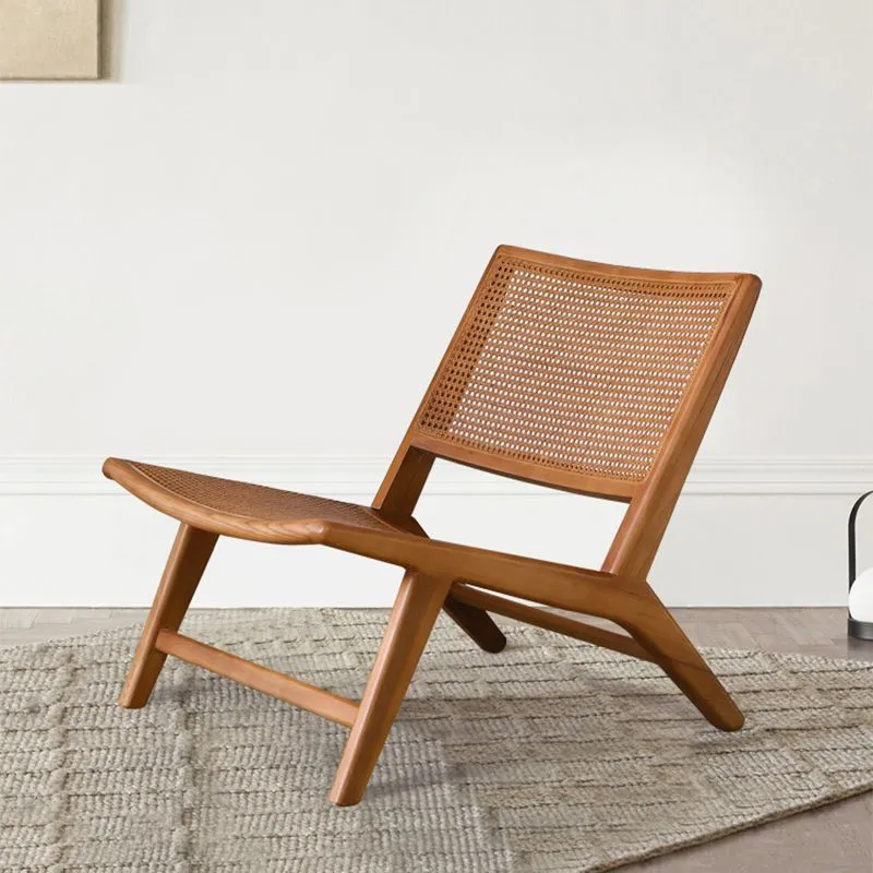 Sedia legno senza braccioli Sedia con accento pantofola Sedia con schienale stretto per soggiorno Clearhalo