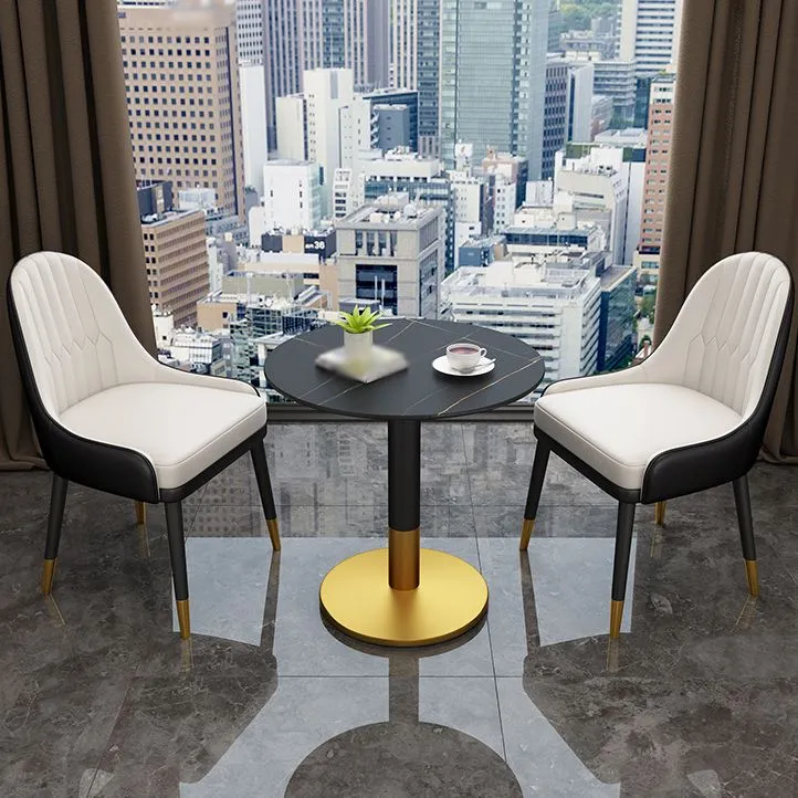 Sedia metallo stile scandinavo per sala da pranzo sedie con schienale Parsons (set di 2) Clearhalo