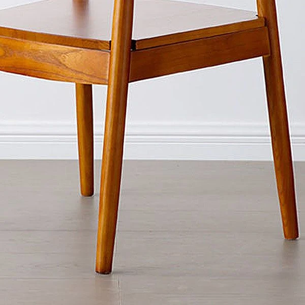 Sedia moderna con braccioli legno con schienale aperto, sedia laterale da pranzo per sala da pranzo 22,8"x19,6"x30" Clearhalo