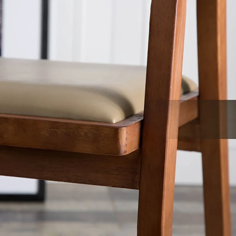 Sedia moderna da cucina e sala da pranzo legno massello. Sedia laterale da pranzo con schienale aperto Clearhalo