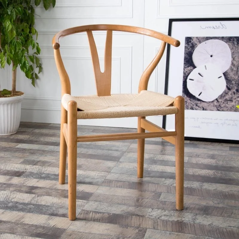 Sedia moderna da cucina e sala da pranzo legno massello. Sedia laterale da pranzo con schienale aperto Clearhalo