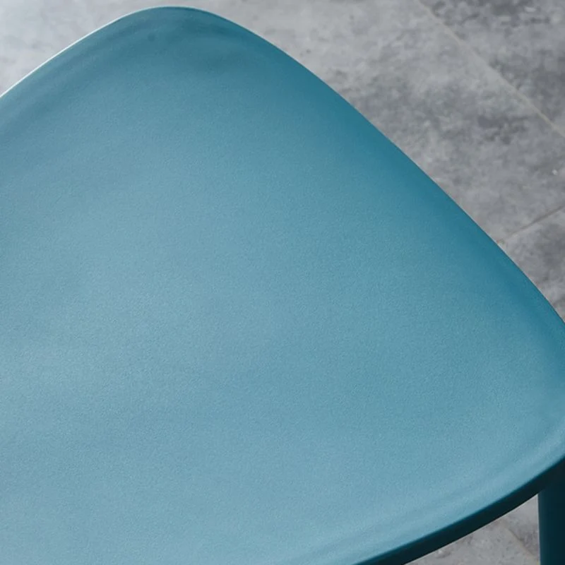 Sedia moderna impilabile da pranzo senza braccioli con schienale aperto per cucina con gambe plastica Clearhalo