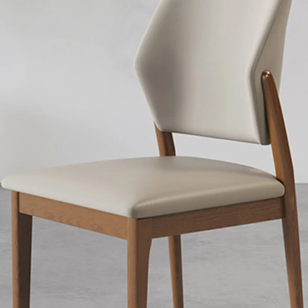 Sedia moderna legno da cucina con schienale aperto, sedia laterale da pranzo per sala da pranzo Clearhalo