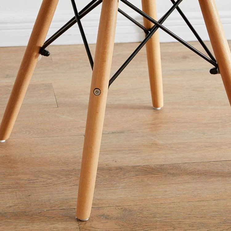 Sedia moderna legno per interni ed esterni per sala da pranzo, sedia laterale senza braccioli con schienale alto Clearhalo