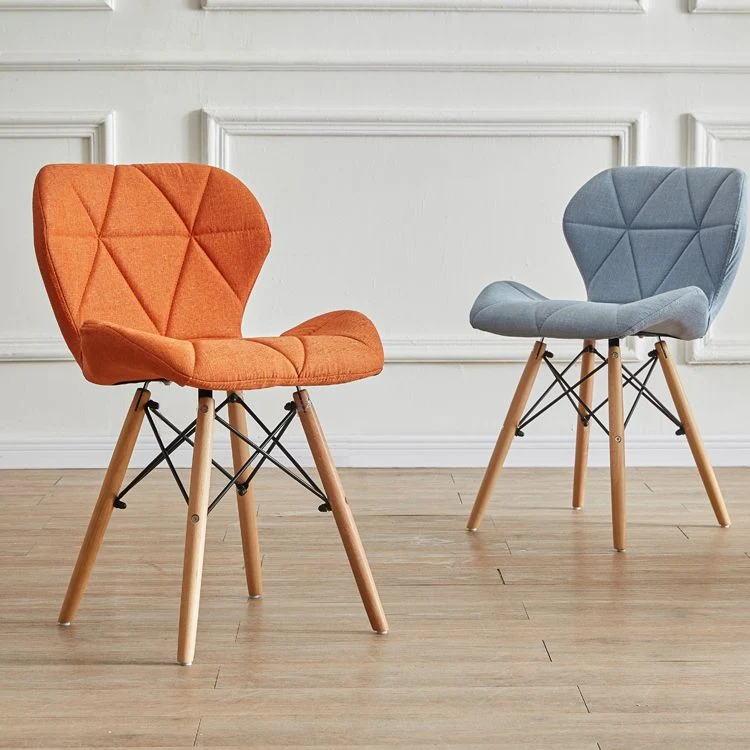 Sedia moderna legno per interni ed esterni per sala da pranzo, sedia laterale senza braccioli con schienale alto Clearhalo