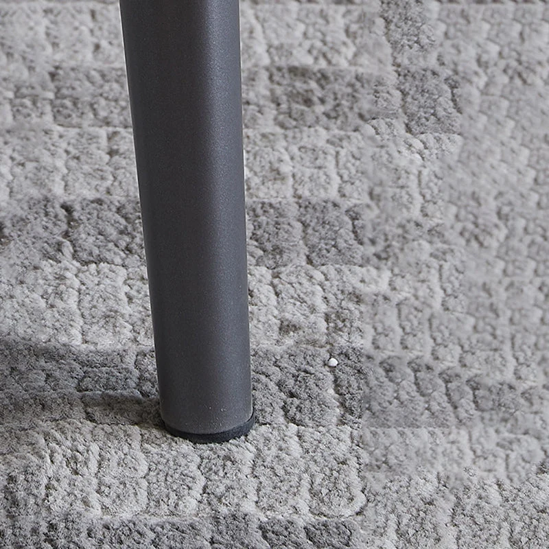 Sedia moderna per la casa Sedia da pranzo laterale con schienale aperto e gambe metallo Clearhalo