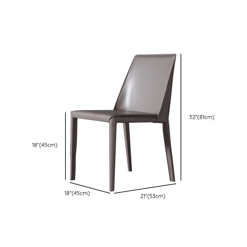 Sedia moderna per sala da pranzo, ecopelle, con schienale massiccio, per interni Clearhalo