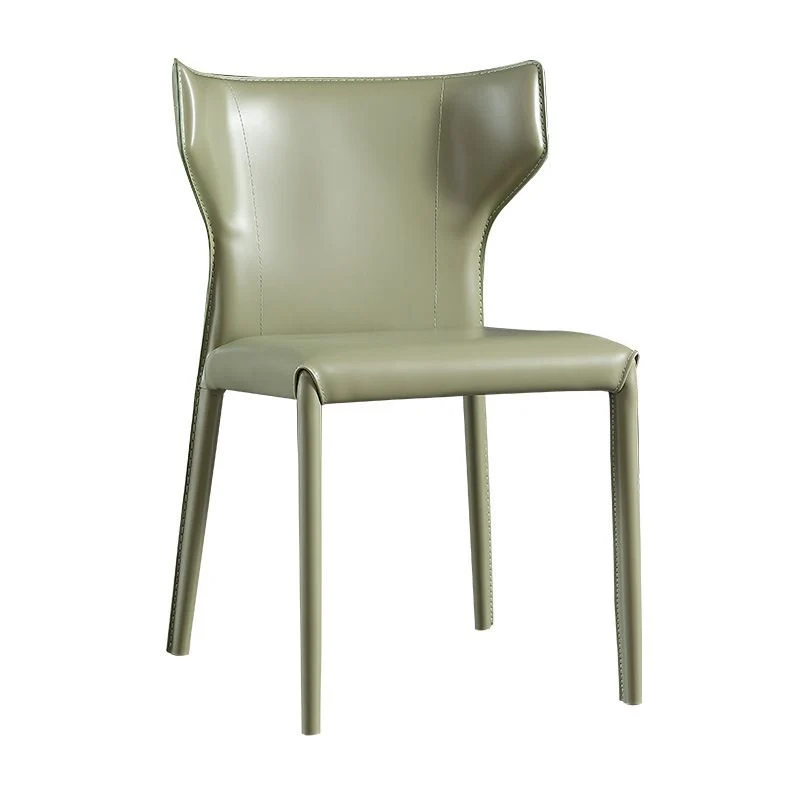 Sedia moderna da pranzo con schienale alto senza braccioli per cucina con gambe metallo Clearhalo