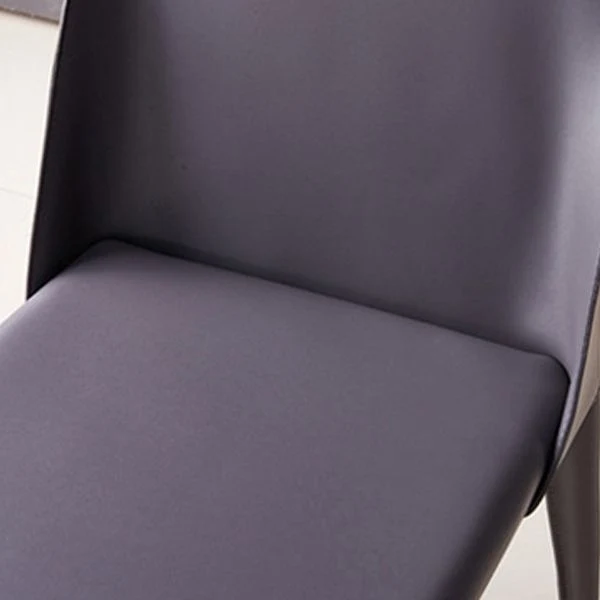 Sedia moderna da pranzo senza braccioli per cucina con gambe metallo Clearhalo