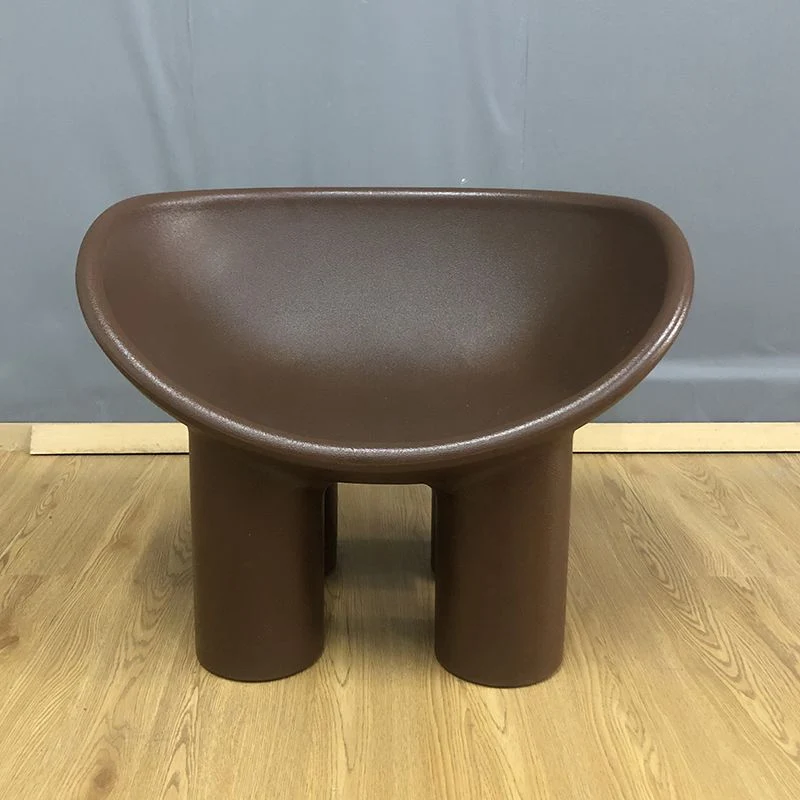 Sedia Papasan quattro gambe Sedia con accenti senza braccioli e schienale fisso per la sala da pranzo Clearhalo