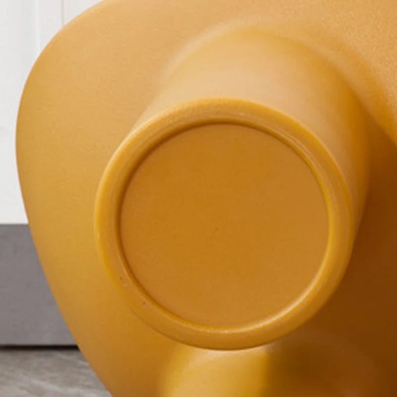 Sedia Papasan quattro gambe Sedia con accenti senza braccioli e schienale fisso per la sala da pranzo Clearhalo