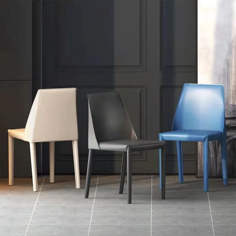 Sedia Parsons Chair moderna contemporanea per interni ed esterni pelle Clearhalo