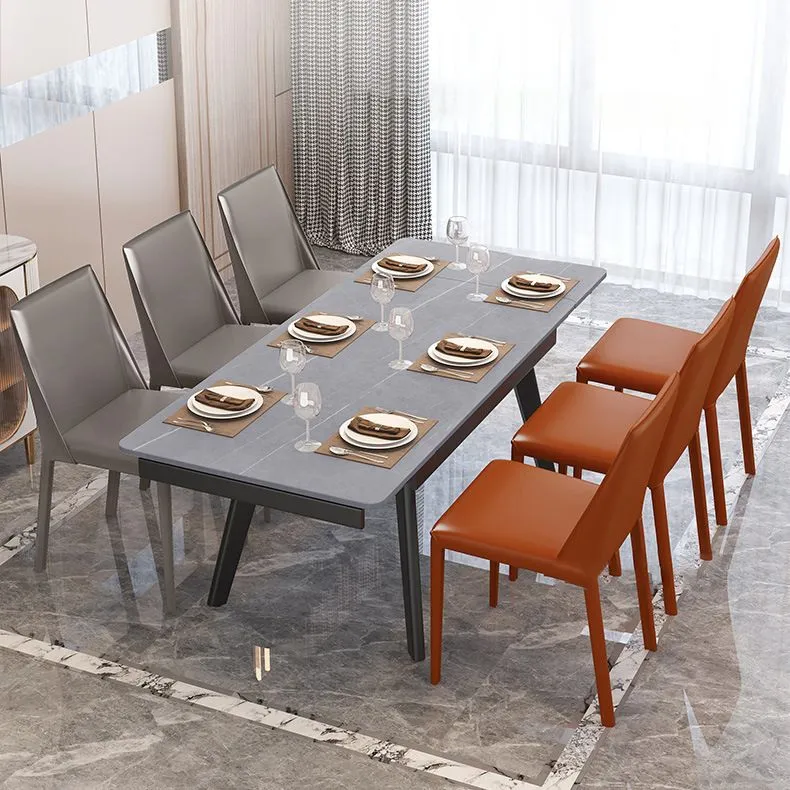 Sedia Parsons Chair pelle moderna contemporanea per interni ed esterni Clearhalo