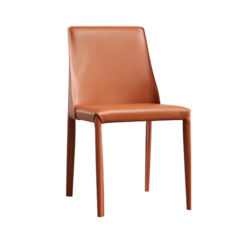 Sedia Parsons Chair pelle moderna contemporanea per interni ed esterni Clearhalo