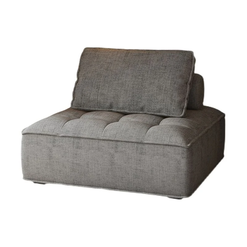 Sedia Parsons ecopelle con cuscini rimovibili Sedia senza braccioli per soggiorno Clearhalo