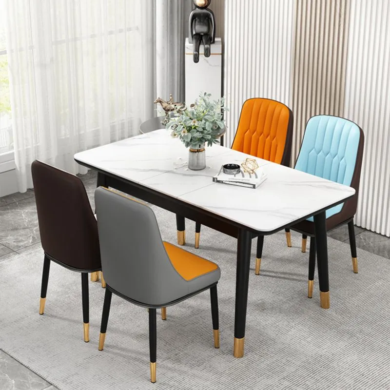 Sedia Parsons stile moderno Sedie pelle PU per sala da pranzo Clearhalo