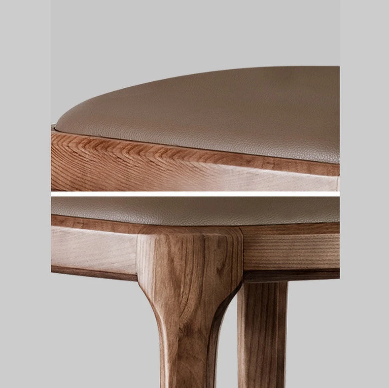 Sedia pelle stile moderno Sedia Parsons senza braccioli con gambe legno per ristorante Clearhalo