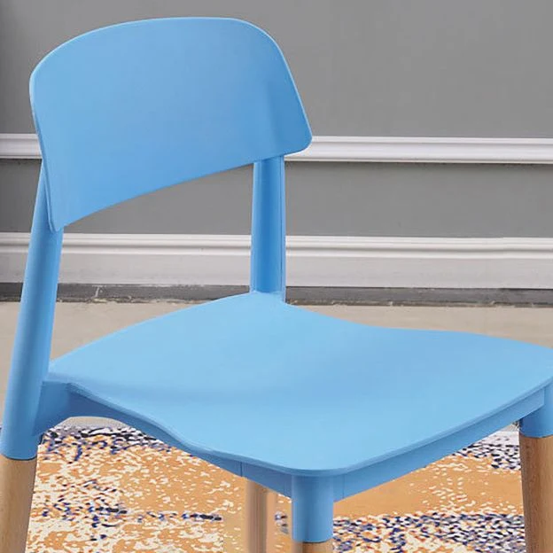 Sedia per sala da pranzo da cucina scandinava legno, sedia laterale con schienale aperto Clearhalo
