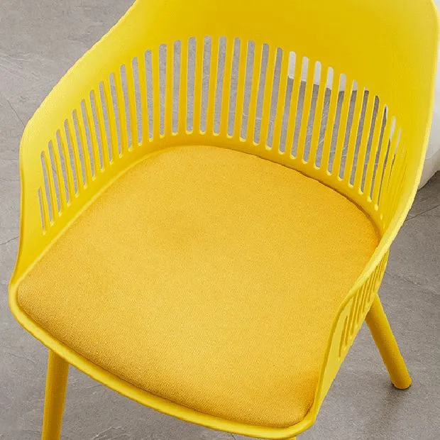 Sedia plastica Poltrona da pranzo per cucina stile scandinavo Clearhalo