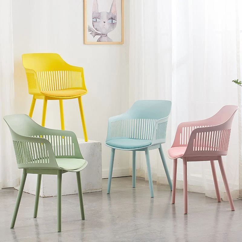 Sedia plastica Poltrona da pranzo per cucina stile scandinavo Clearhalo