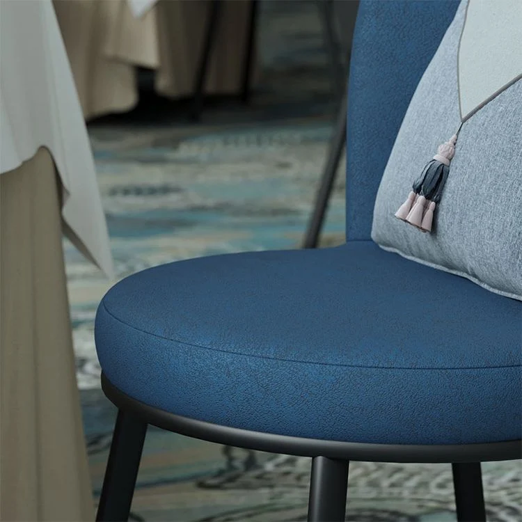 Sedia da pranzo aperta con poltrona da ristorante contemporanea Leathaire con finitura opaca Clearhalo