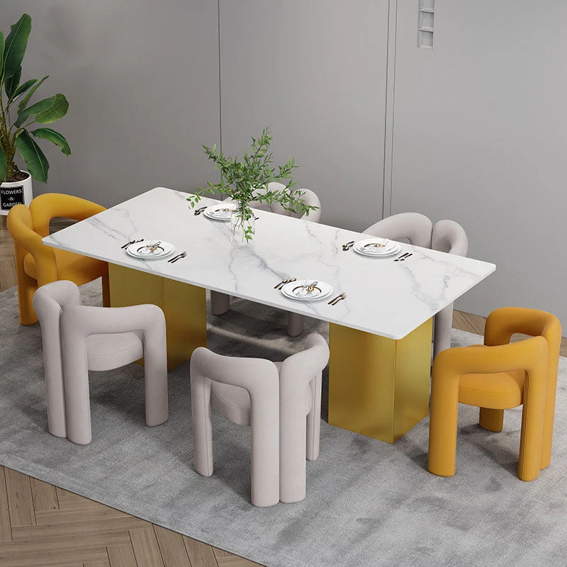 Sedia da pranzo con finitura opaca Poltrona da ristorante velluto stile designer Clearhalo