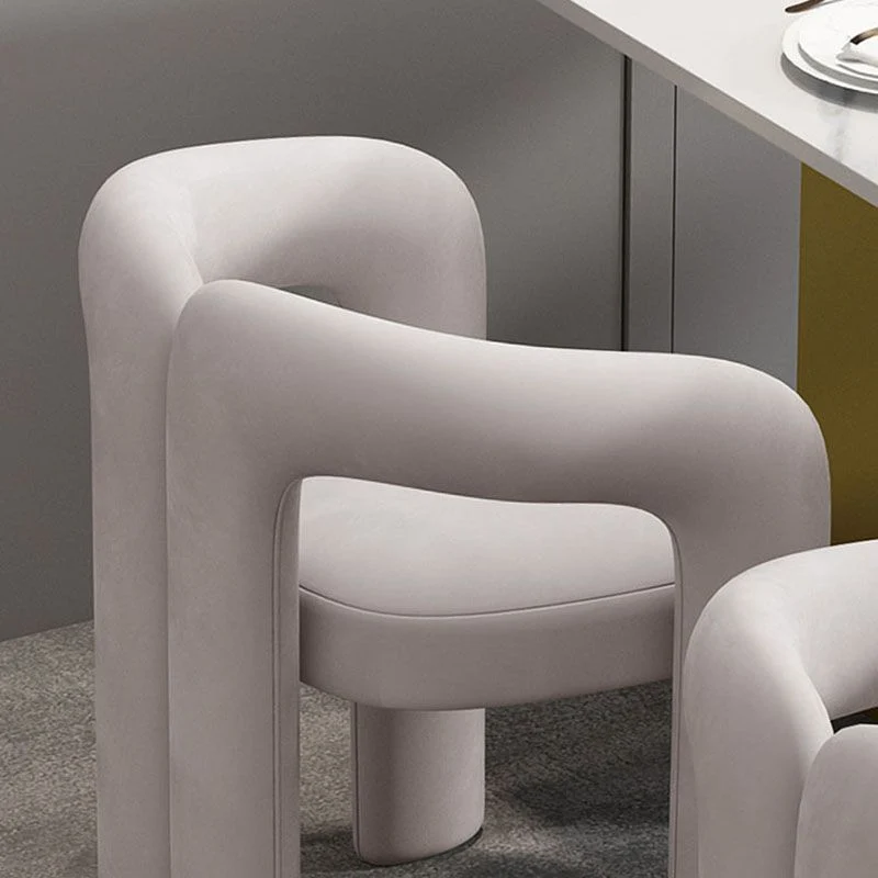 Sedia da pranzo con finitura opaca Poltrona da ristorante velluto stile designer Clearhalo