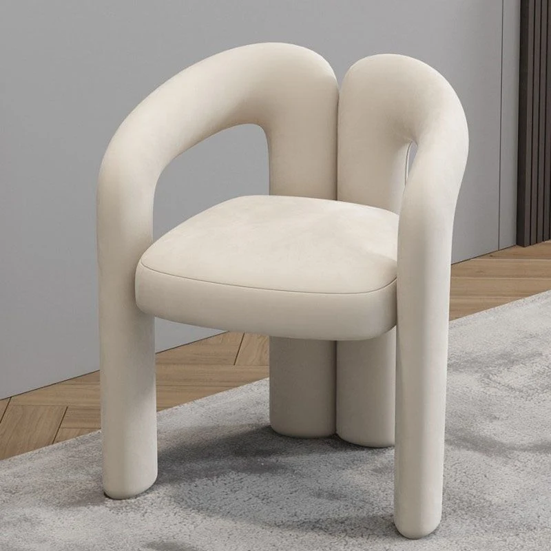 Sedia da pranzo con finitura opaca Poltrona da ristorante velluto stile designer Clearhalo