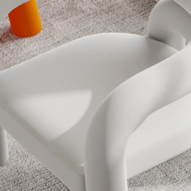 Sedia da pranzo con schienale aperto e finitura opaca, sedia laterale curva velluto da ristorante Clearhalo